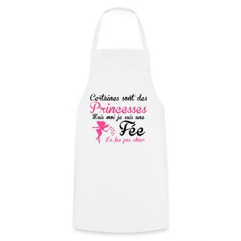 la fée pas chier - Cooking Apron - white - Front - AI Model Male 185 dark (185cm)