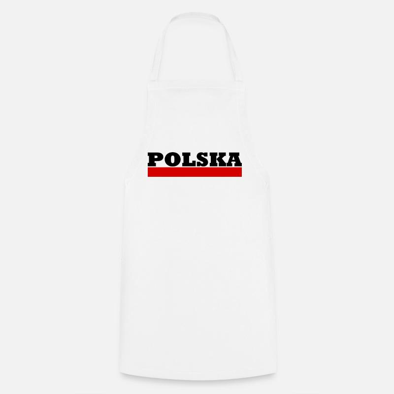 Pologne - Polska - Pologne - Pologne flag - Tablier de cuisine - blanc