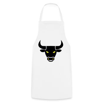 stier_002 - Cooking Apron - white - Front - AI Model Male 185 dark (185cm)