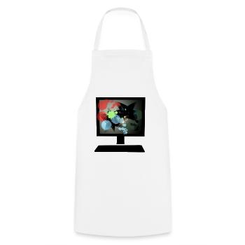colorful pc - Cooking Apron - white - Front - AI Model Male 185 dark (185cm)