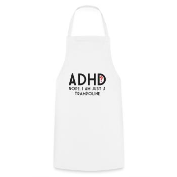 ADHS - Kochschürze - Weiß - Vorne - AI Model Male 185 dark (185cm)