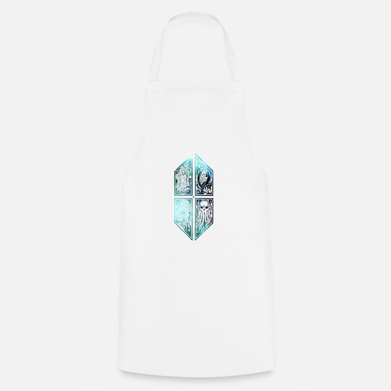 Cthulhu ornament galaxy 2 - Cooking Apron - white