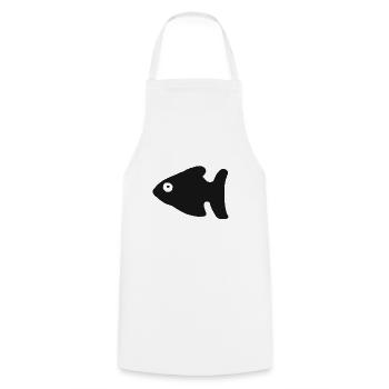 Fisch Fischen Fischer Angler Geschenk - Cooking Apron - white - Front - AI Model Male 185 dark (185cm)