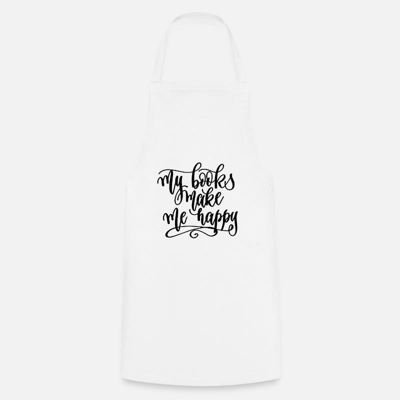 my books - Cooking Apron - white