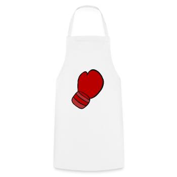 Boxing glove boxer martial arts boxing gloves boxing - Cooking Apron - white - Front - AI Model Male 185 dark (185cm)