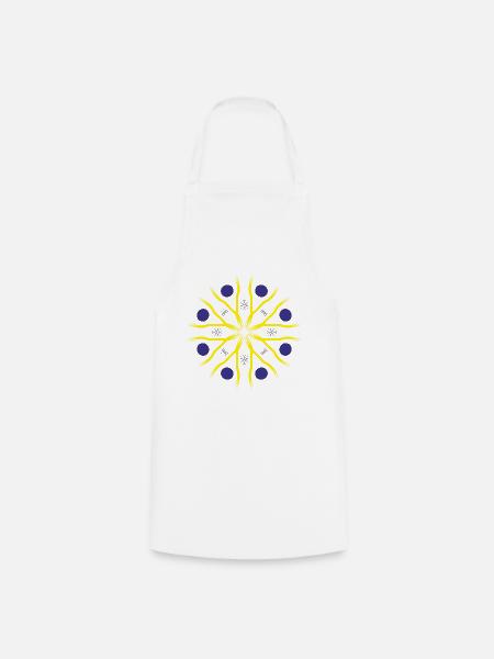 Spiritual mandala - Cooking Apron - white
