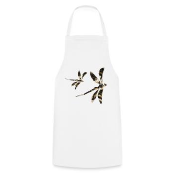 Libellules - Tablier de cuisine - blanc - Devant - AI Model Male 185 dark (185cm)