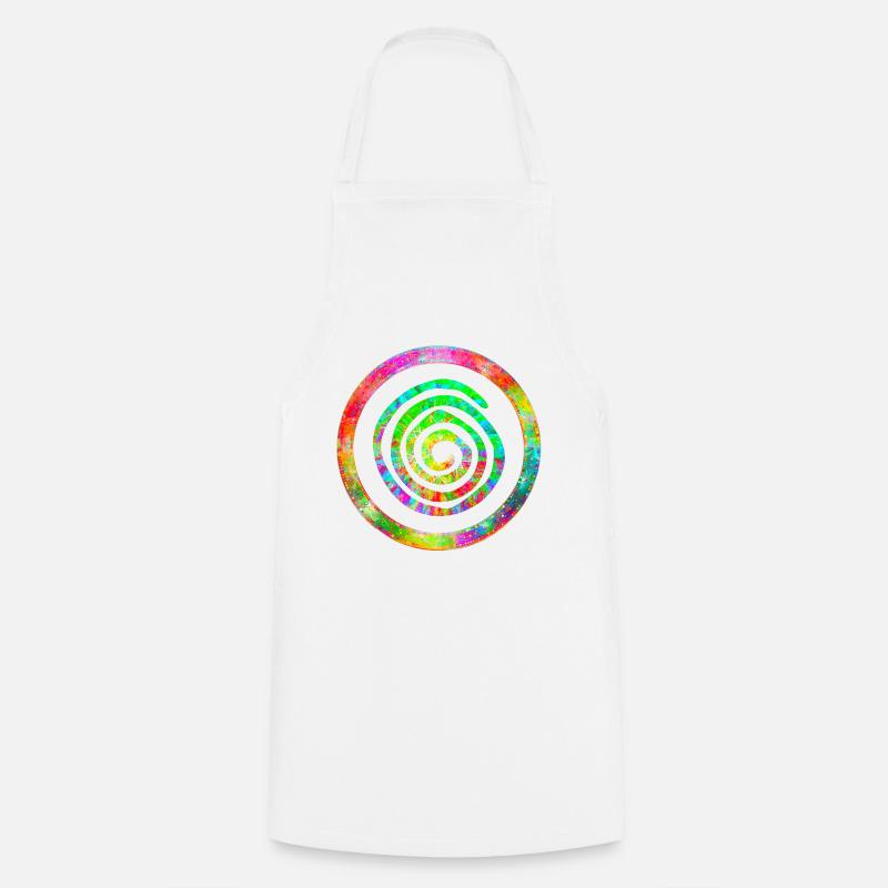 Joyful spiral - Cooking Apron - white