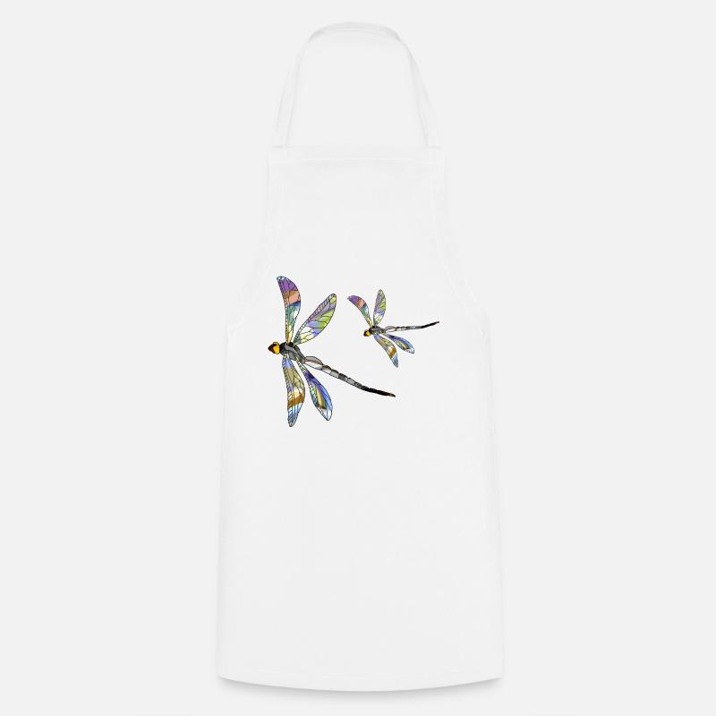 Libellule - Tablier de cuisine - blanc