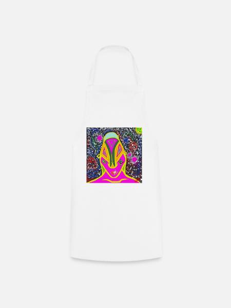 PINK-EYED ALIEN - Kochschürze - Weiß
