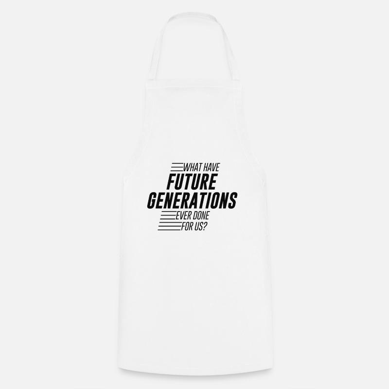 Fun - Future Generations - pos - Cooking Apron - white