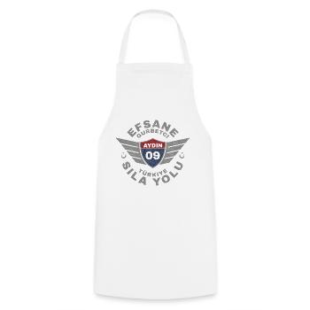 Aydın - Cooking Apron - white - Front - AI Model Male 185 dark (185cm)