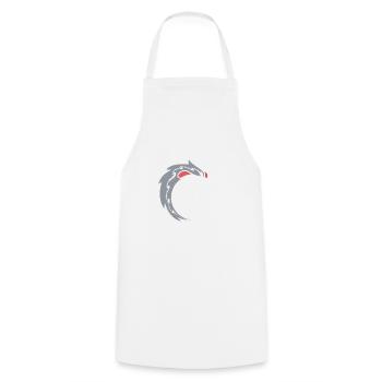 Hedgehog - Life at the hedge - neg - Cooking Apron - white - Front - AI Model Male 185 dark (185cm)