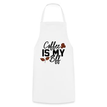 Coffee Is My Bff - Kochschürze - Weiß - Vorne - AI Model Male 185 dark (185cm)