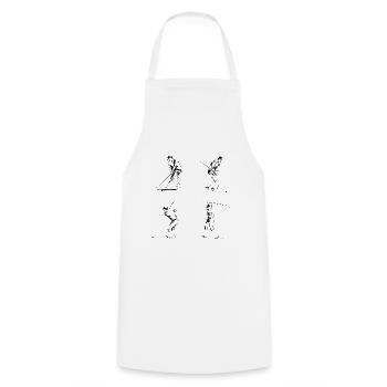 Illustration de 4 joueurs de golf. - Tablier de cuisine - blanc - Devant - AI Model Male 185 dark (185cm)
