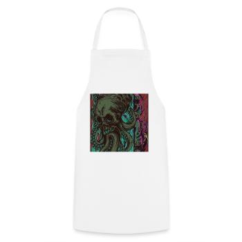 Apokalypse Front - Cooking Apron - white - Front - AI Model Male 185 dark (185cm)