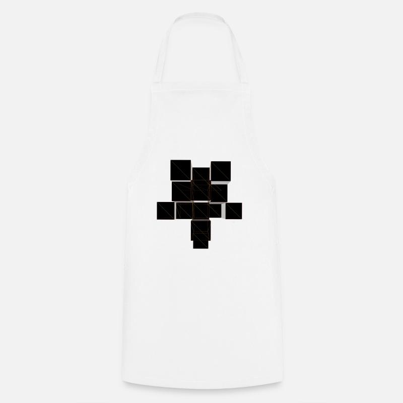 Cube - Tablier de cuisine - blanc