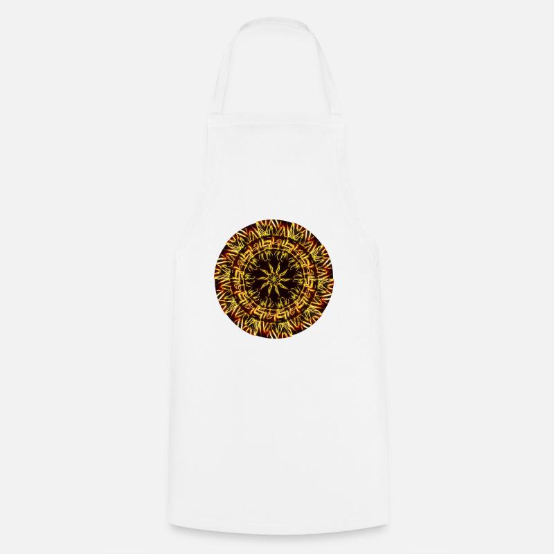 Mandala - Tablier de cuisine - blanc