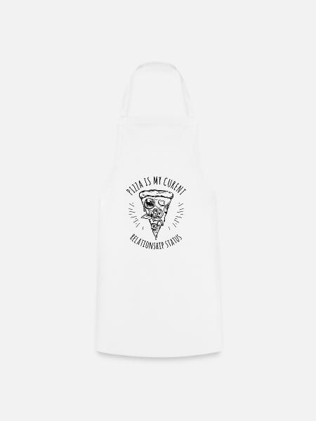 Pizza Status T-Shirt - Kochschürze - Weiß