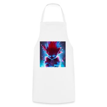 Series: distopia of christmas - Cooking Apron - white - Front - AI Model Male 185 dark (185cm)