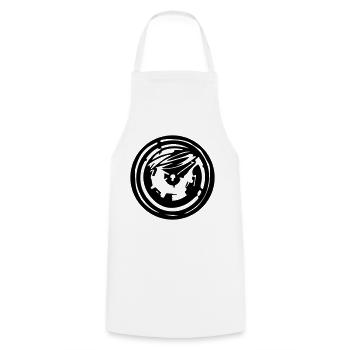 Map - Cooking Apron - white - Front - AI Model Male 185 dark (185cm)