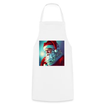 Père Noël Père Noël Noël - Tablier de cuisine - blanc - Devant - AI Model Male 185 dark (185cm)