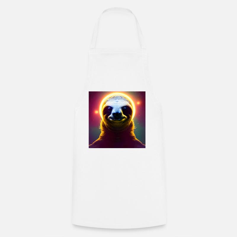 Sloth Sloth Chill Lazy Animals - Cooking Apron - white