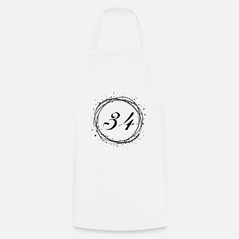34 - Cooking Apron - white