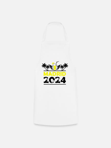 Madrid 2024 - Kochschürze - Weiß