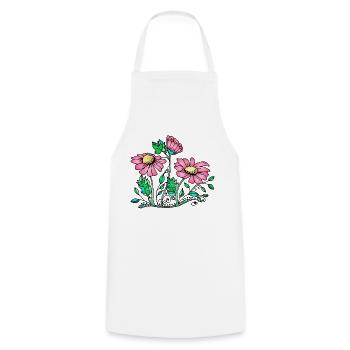 Fleur - Tablier de cuisine - blanc - Devant - AI Model Male 185 dark (185cm)