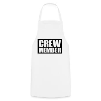 Crew Member - Cooking Apron - white - Front - AI Model Male 185 dark (185cm)