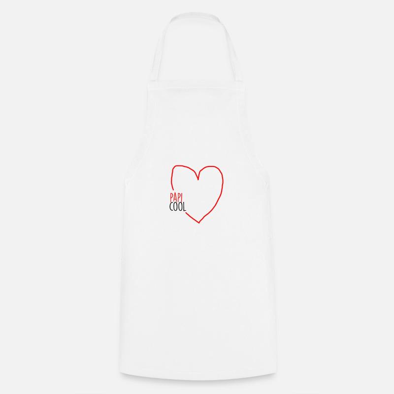 papi cool - Tablier de cuisine - blanc