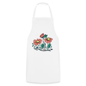 Fleur - Tablier de cuisine - blanc - Devant - AI Model Male 185 dark (185cm)
