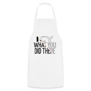 Santa Computer Gift Fairy Tail Dinosaur Fan - Cooking Apron - white - Front - AI Model Male 185 dark (185cm)
