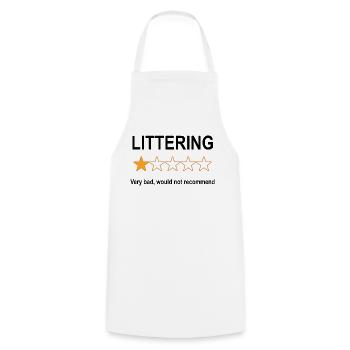 Anti Pollution 1 Star Review - Cooking Apron - white - Front - AI Model Male 185 dark (185cm)