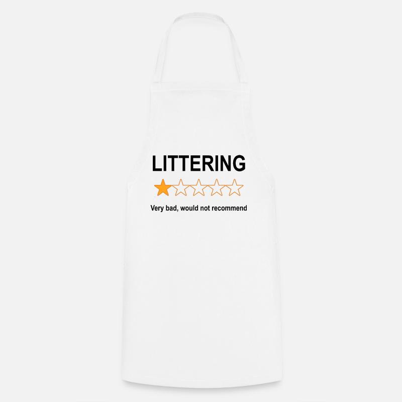 Examen anti-pollution 1 étoile - Tablier de cuisine - blanc