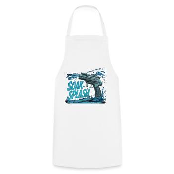 SOAK SPLASH - Cooking Apron - white - Front - AI Model Male 185 dark (185cm)