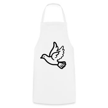 Dove - Cooking Apron - white - Front - AI Model Male 185 dark (185cm)