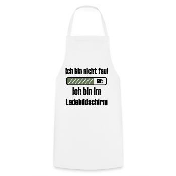 Gamer Sind nicht Faul! - Kochschürze - Weiß - Vorne - AI Model Male 185 dark (185cm)