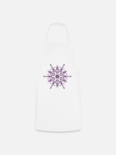 Mandala - Kochschürze - Weiß