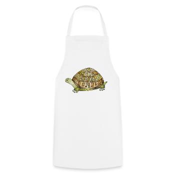 Tortue - Tablier de cuisine - blanc - Devant - AI Model Male 185 dark (185cm)