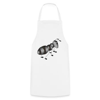 Ant - Cooking Apron - white - Front - AI Model Male 185 dark (185cm)