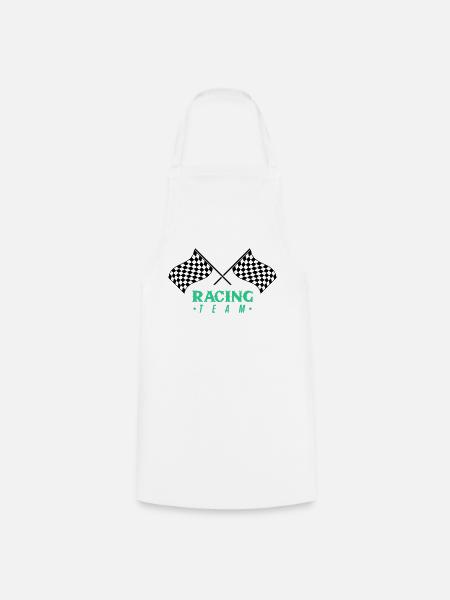 Équipe Racing Flag - Tablier de cuisine - blanc