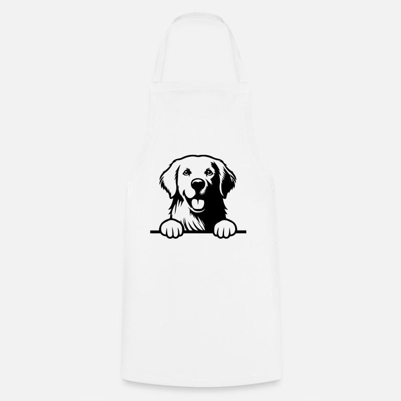 Golden Retriever - Cooking Apron - white