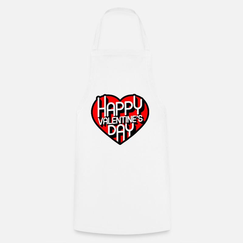 Happy Valentine's Day 2025 - Cooking Apron - white