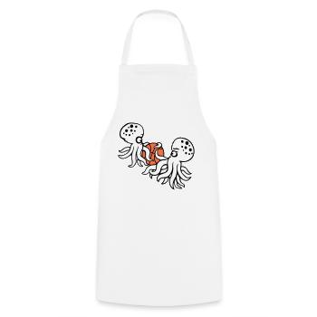 2 Octopus basket-ball jouer au ballon Sport d’équipe Hobby - Tablier de cuisine - blanc - Devant - AI Model Male 185 dark (185cm)