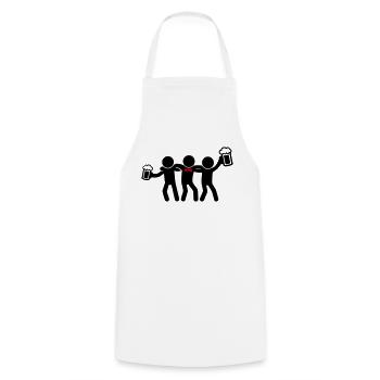 Bachelor Party Bachelor Party - Cooking Apron - white - Front - AI Model Male 185 dark (185cm)