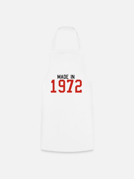 1972 - Tablier de cuisine - blanc
