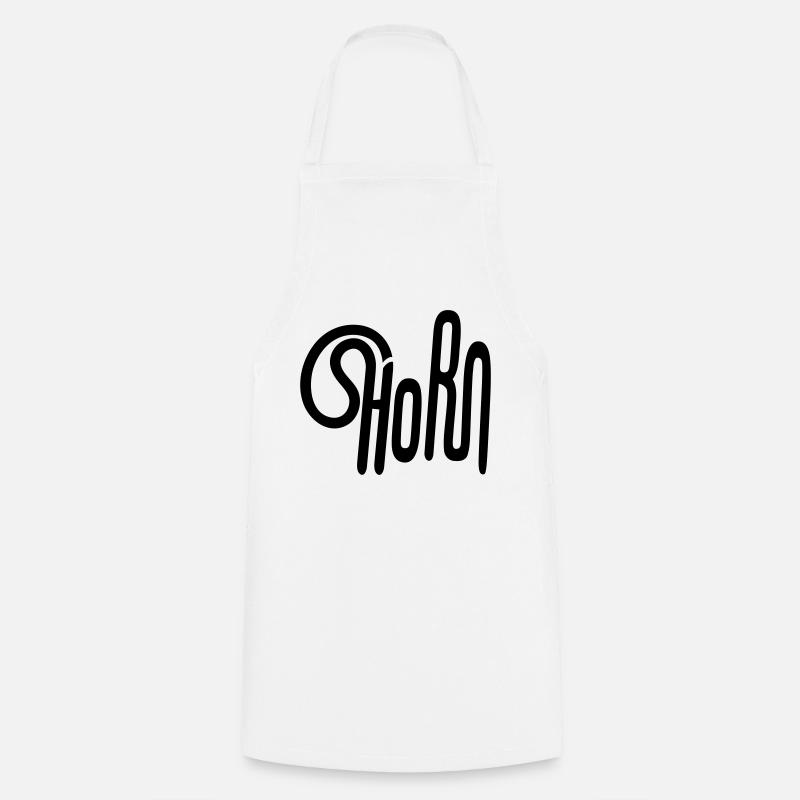 HORN from Waldhorn - Cooking Apron - white