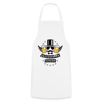 JGA Junggesellenabschied deluxe Bier Beer Party - Kochschürze - Weiß - Vorne - AI Model Male 185 dark (185cm)